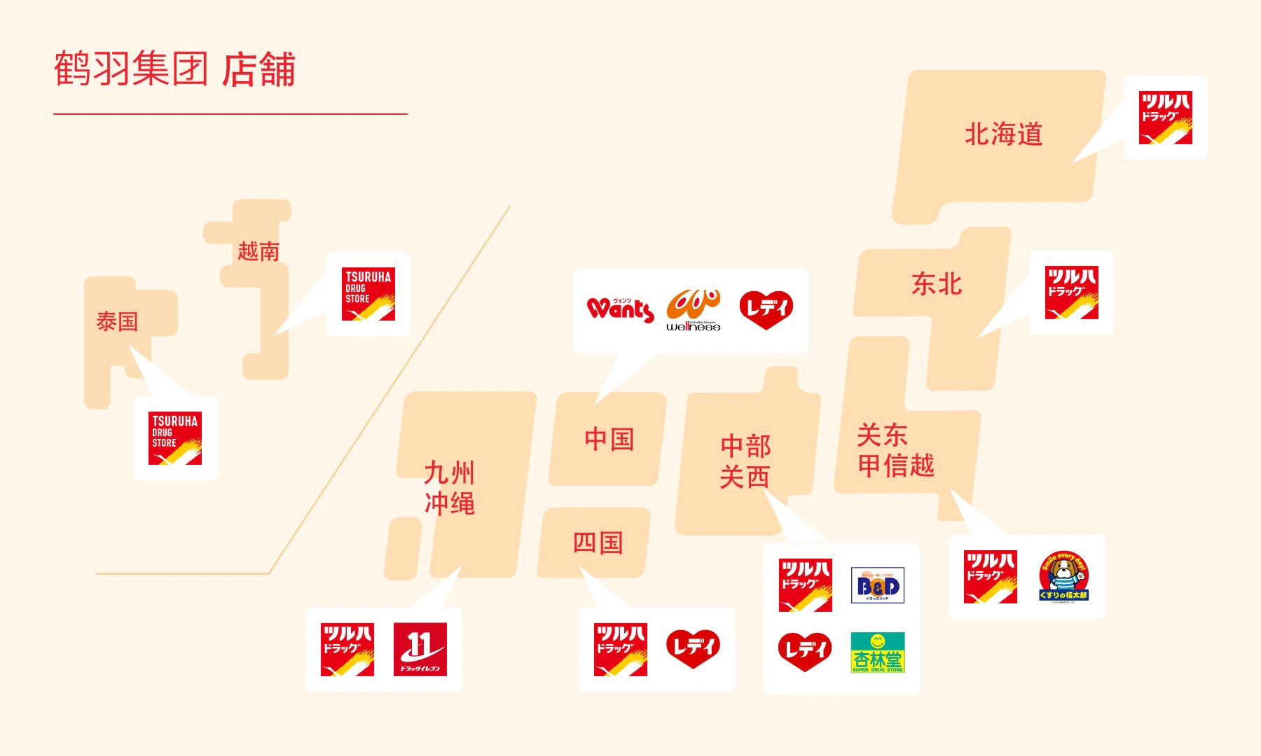 TSURUHA集團 店舗
