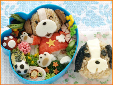 ふくちゃん、ガンバレサッカー弁当