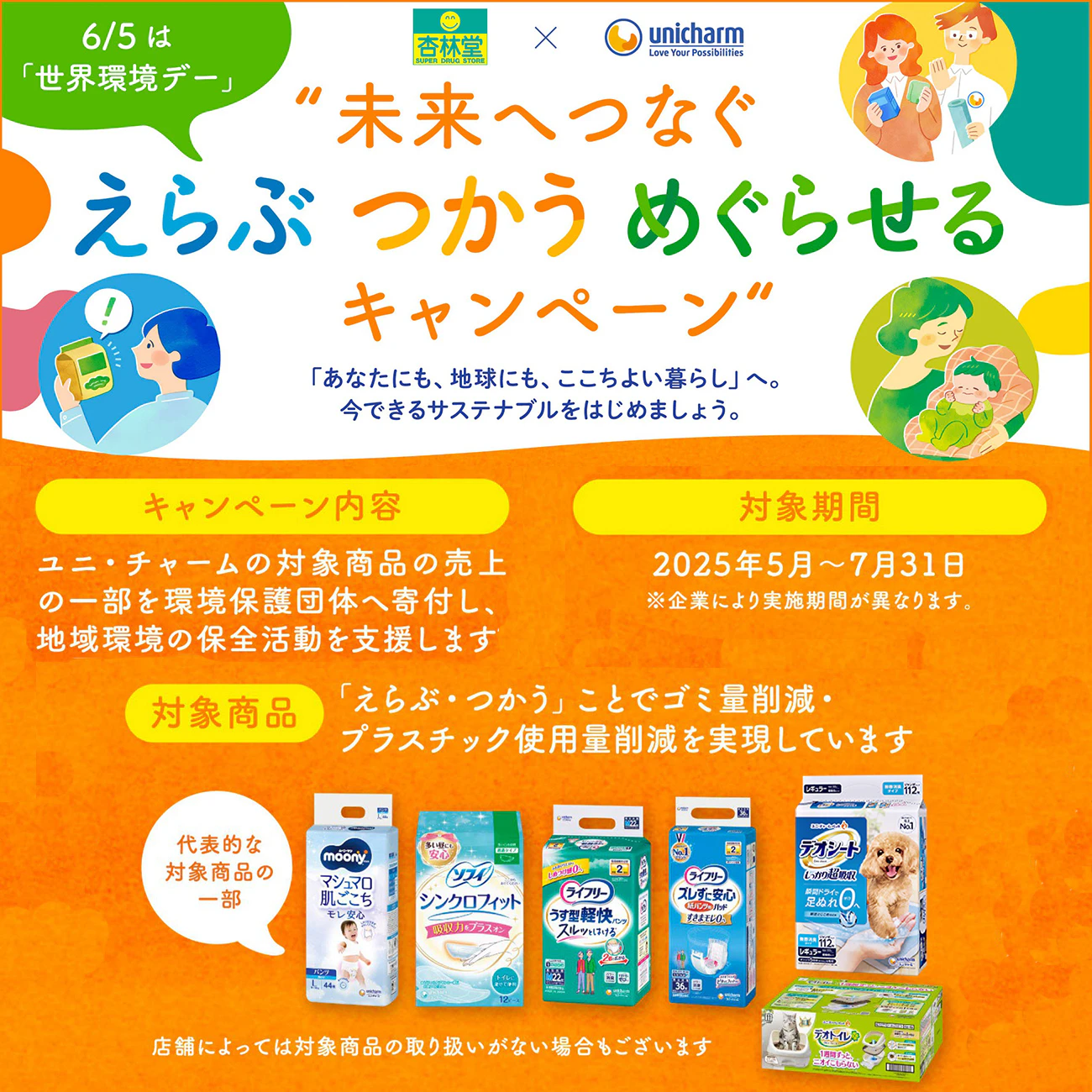 未来へつなぐ えらぶ・つかう・めぐらせるキャンペーンのサムネイル