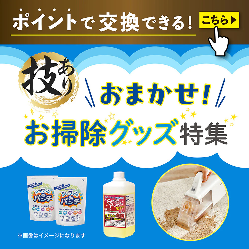 ポイントで交換できる! 「技あり」おまかせ!お掃除グッズのサムネイル