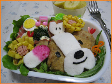 お薬飲もうね!!ふくちゃん弁当