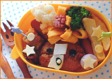 ふくちゃんとおはなのおべんとう (5歳のお子さんの作品です!)