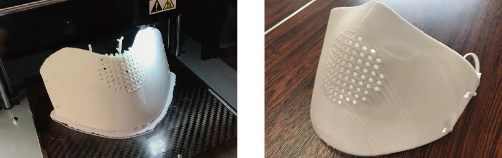 3Dプリンタを用いた従業員用のマスク作成を開始致しました