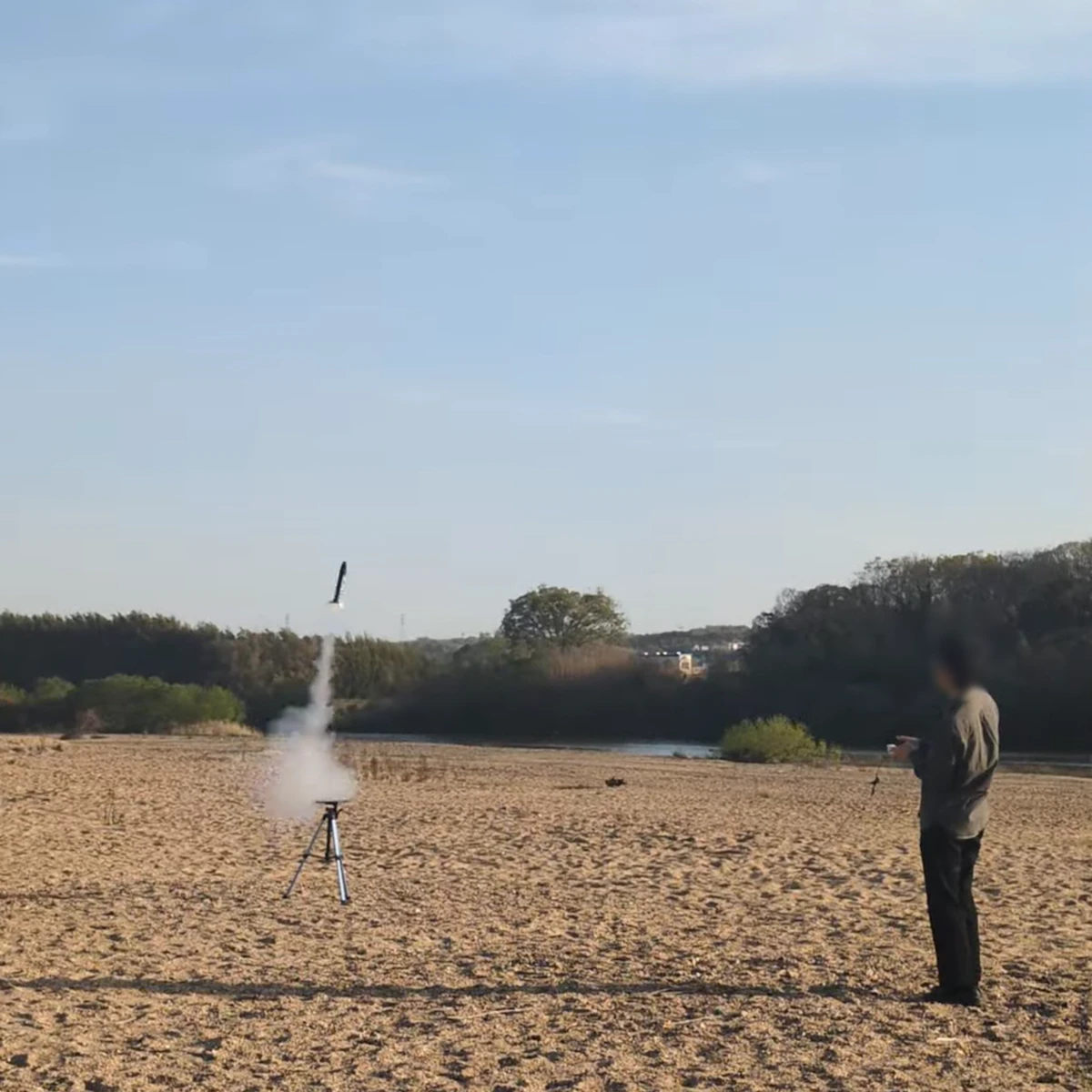 ロケット発射の写真