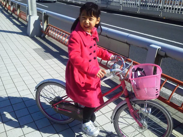 娘とサイクリング