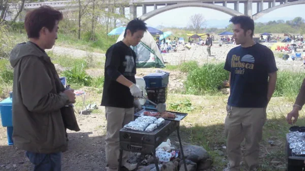地元の友達とバーベキュー