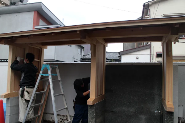 水屋造作、屋根改修
