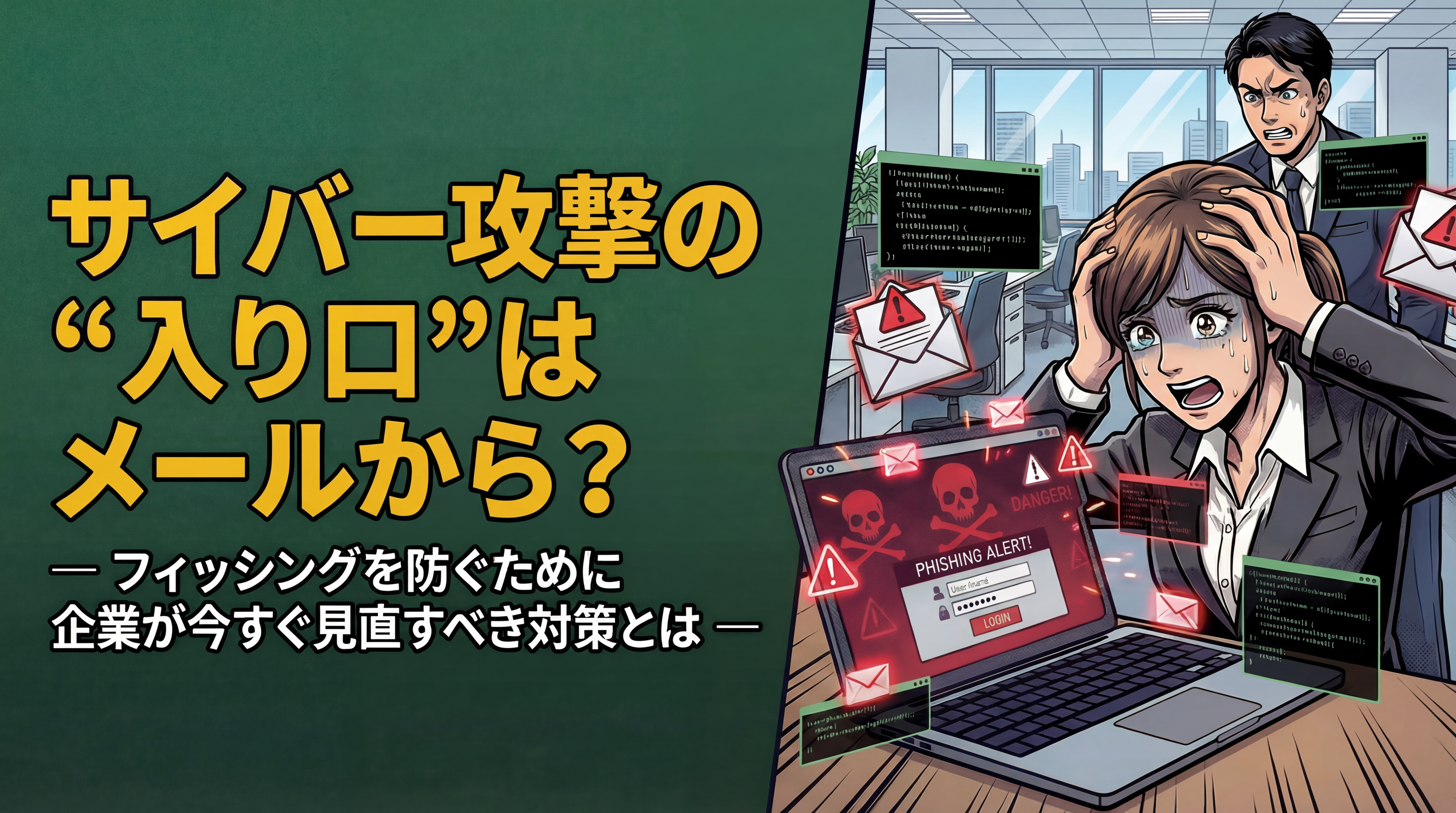 サイバー攻撃の“入り口”はメールから？ ― フィッシングを防ぐために企業が今すぐ見直すべき対策とは ―