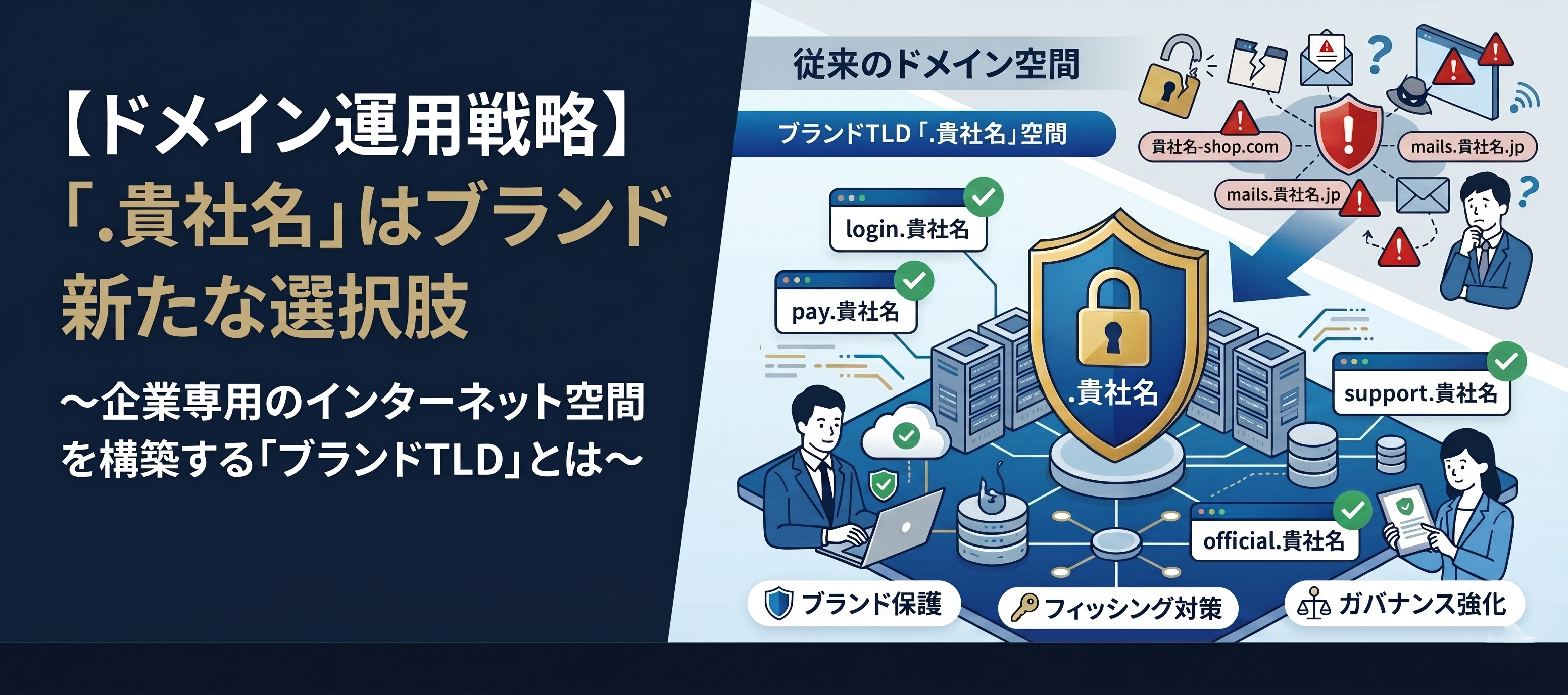 【ドメイン運用戦略】「.貴社名」はブランド保護の新たな選択肢～企業専用のインターネット空間を構築する「ブランドTLD」とは～