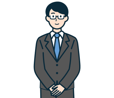 手を組んだその他社員（男性）