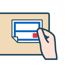 ゆうパケット操作・手順（専用シール貼付）