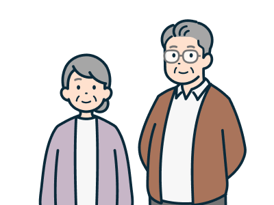 高齢のお客さま夫婦