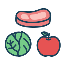 肉・野菜・果物