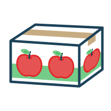 段ボール（りんご）