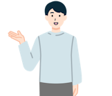 手を上げたお客さま（男性）