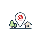 デジタルアドレスのイラスト