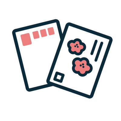 郵便はがきのイラスト