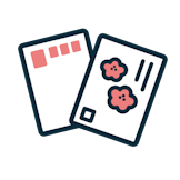 郵便はがきのイラスト