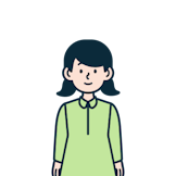 子供のお客さま（女性）のイラスト