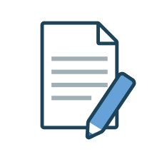 書類とペン（手紙の書き方）