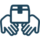 荷物と手のひら