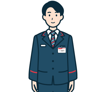 窓口社員（男性）