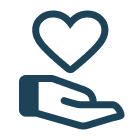 ハートと手のひら