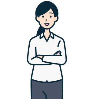 腕を組んだお客さま（女性）