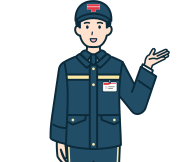 案内する集配社員（男性）2