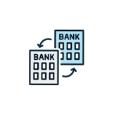 銀行取引のイラスト