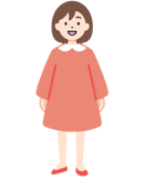 子供のお客さま（女性）の全身