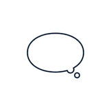 吹き出し（考え中）のイラスト