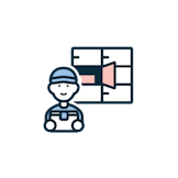 宅配ロッカーのイラスト