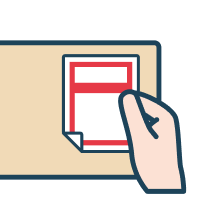 クリックポスト操作・手順（専用シール貼付）