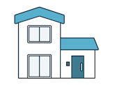 一軒家のイラスト