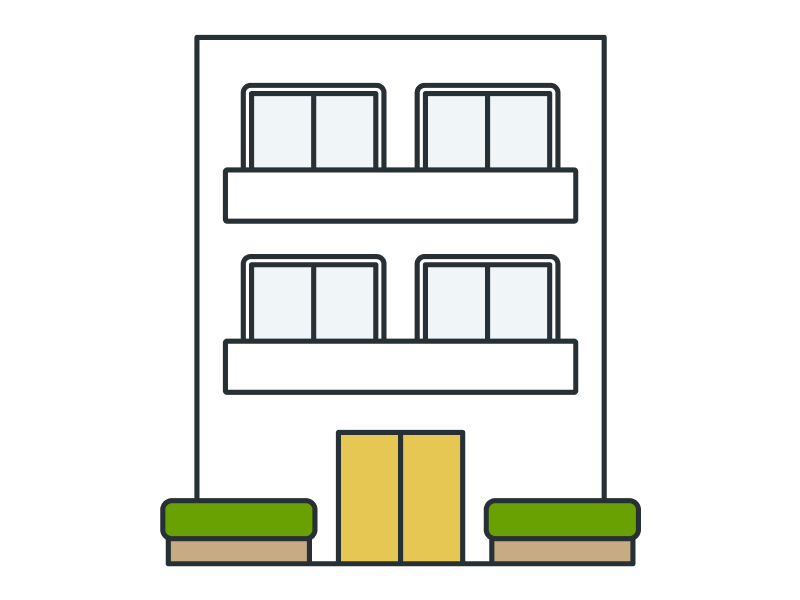 マンションのイラスト