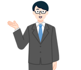 案内するその他社員（男性）