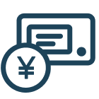 お金と配送ラベル