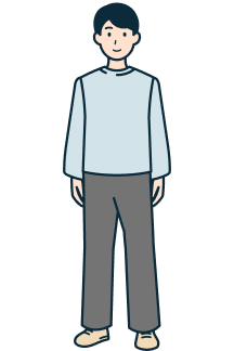 お客さま（男性）の全身