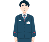 窓口社員（男性）