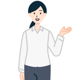 手を上げたお客さま（女性）2