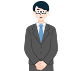 手を組んだその他社員（男性）