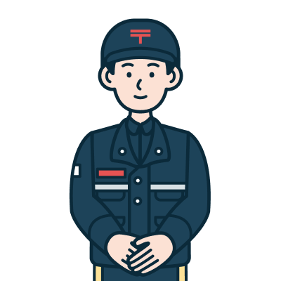 集配社員（男性）のイラスト
