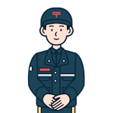 集配社員（男性）のイラスト