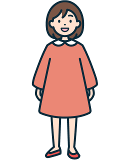 子供のお客さま（女性）の全身