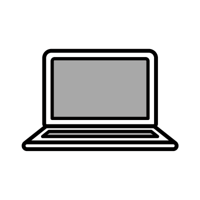 ノートパソコンのイラスト