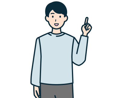 指差しするお客さま（男性）2