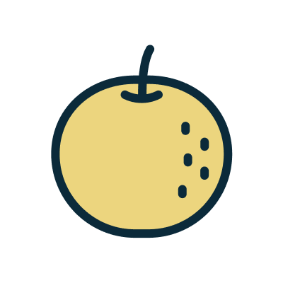 和梨のイラスト