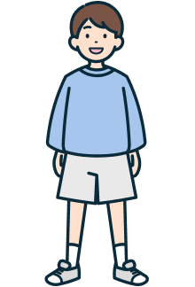 子供のお客さま（男性）の全身