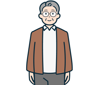 高齢のお客さま（男性）